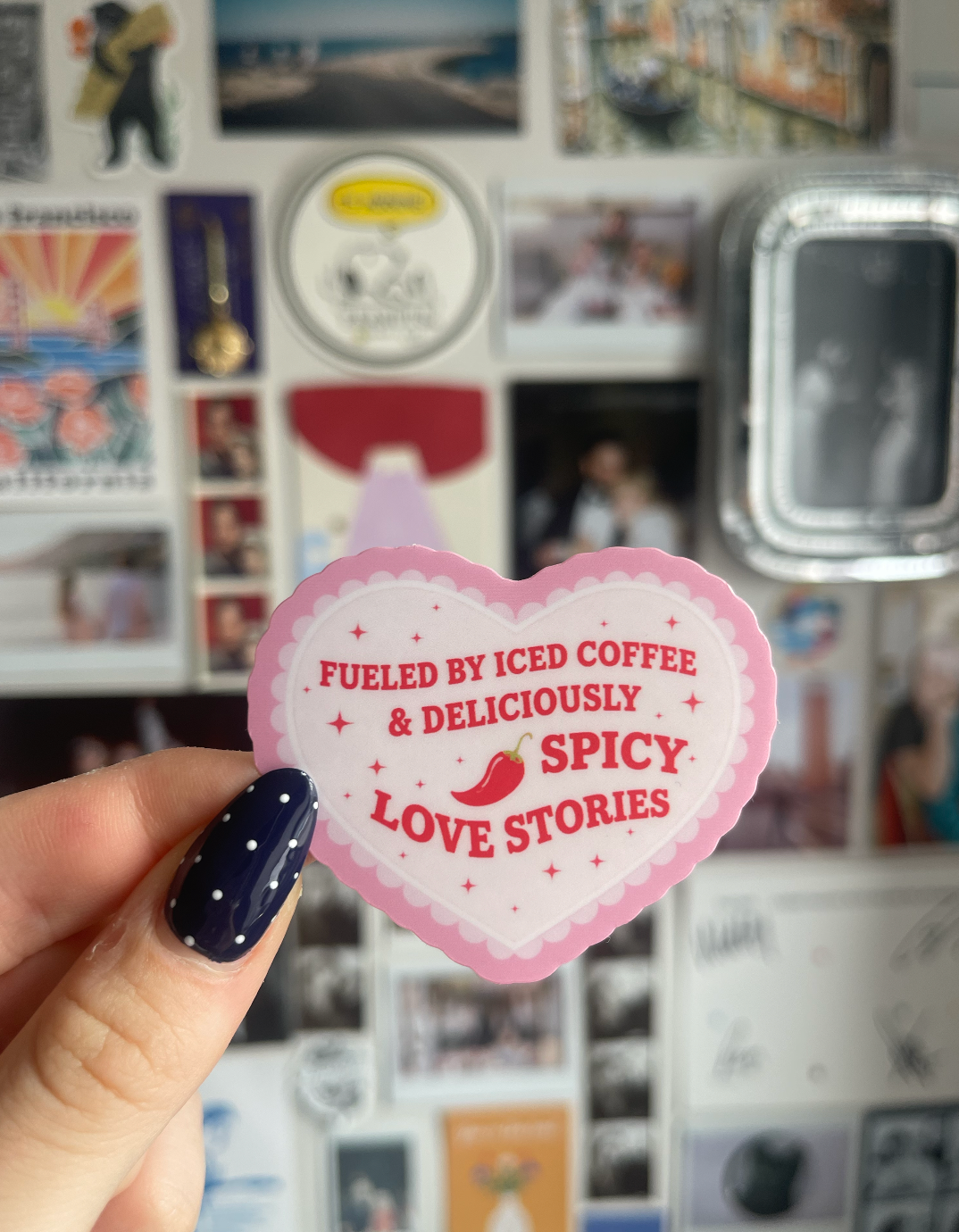 Spicy Love Stories Heart Sticker | Romance Reader Sticker