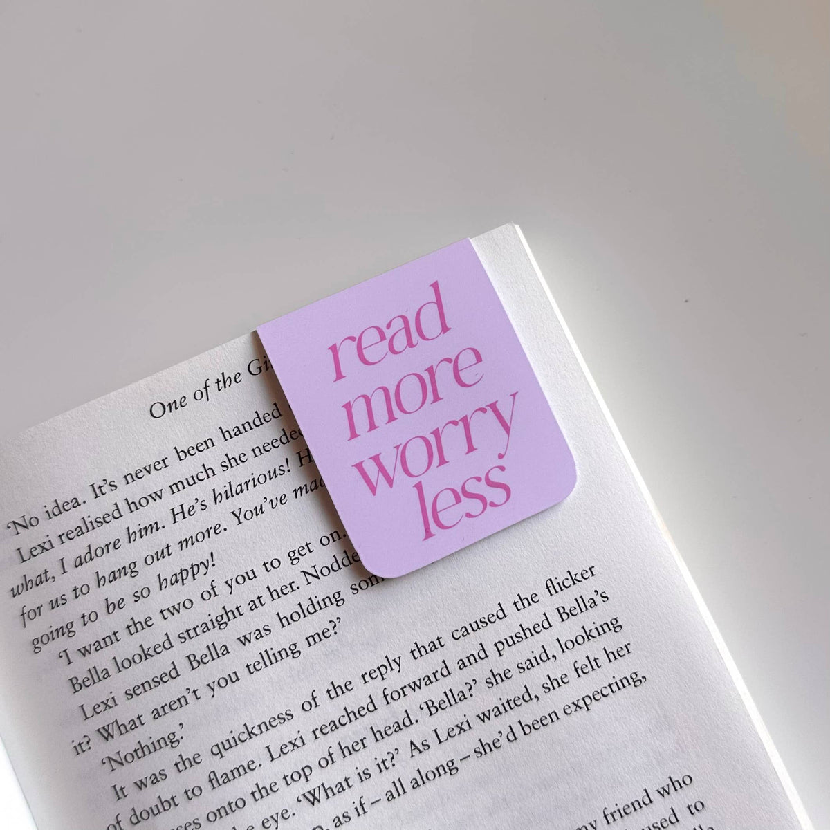 Read More Worry Less Magnetic Bookmark