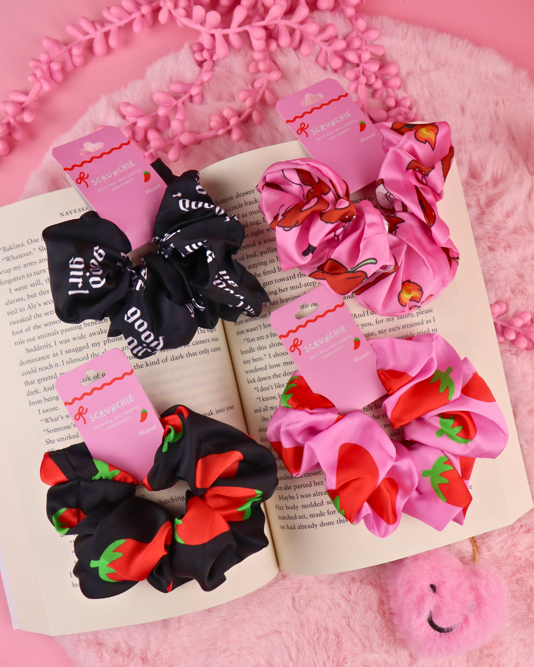 Spicy Books Scrunchie for Romance Readers