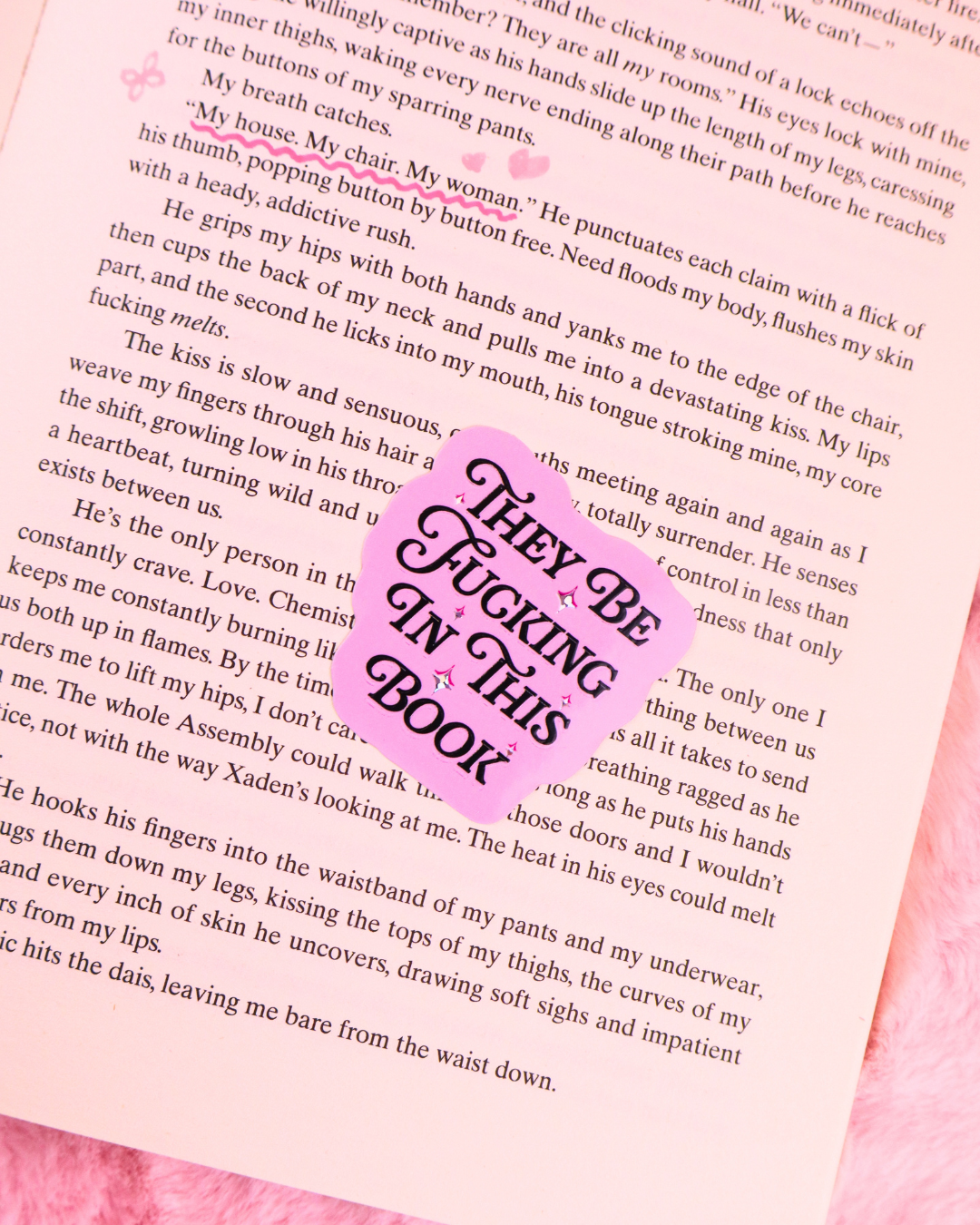 They Be Fucking In This Book Vinyl Waterproof Sticker