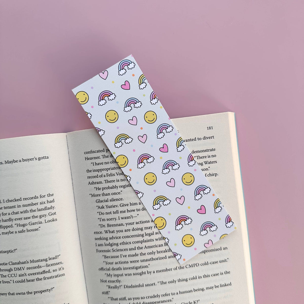 Girly Rainbow Bookmark Bookshop Gift Stationery