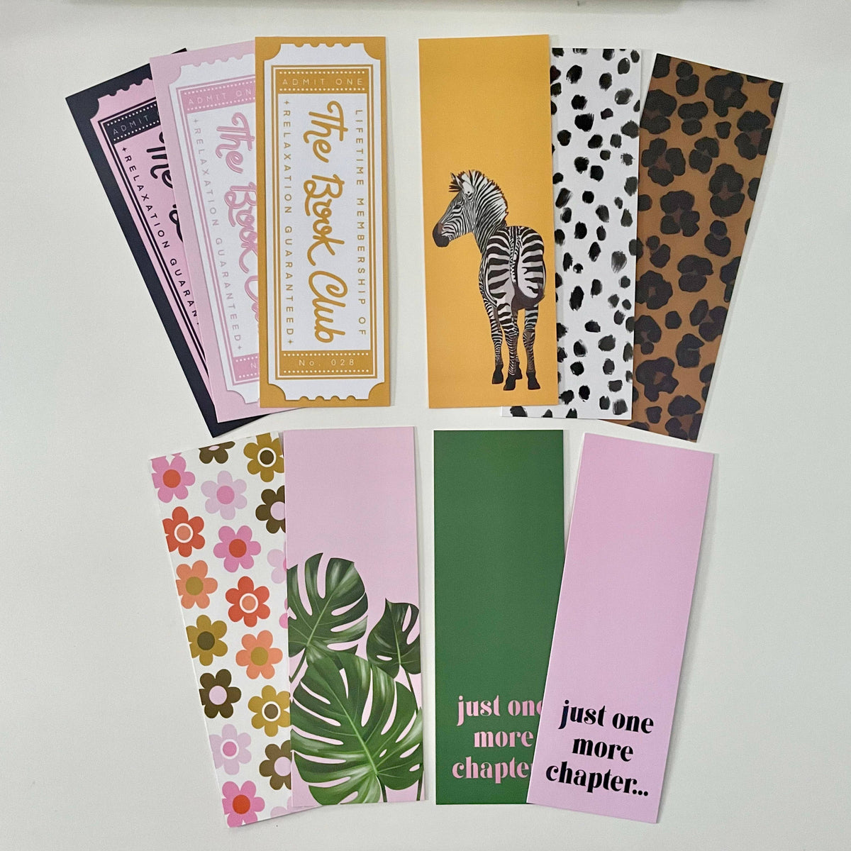 Book Club Bookmark | Pink Black Yellow Bookish Book Gift