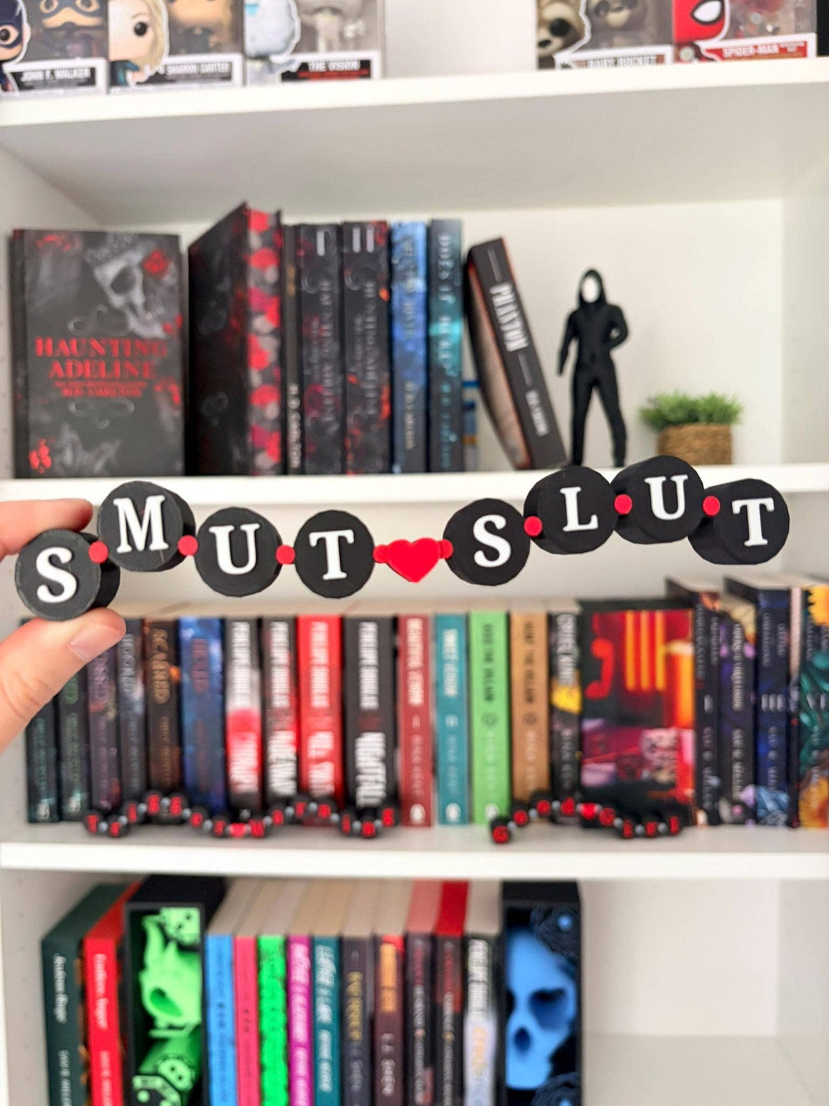 Dark Romance 3D Printed Bookshelf Decor Accessories