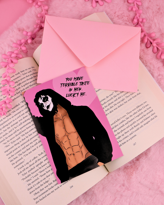 Terrible Taste Greeting Card For Dark Romance Readers