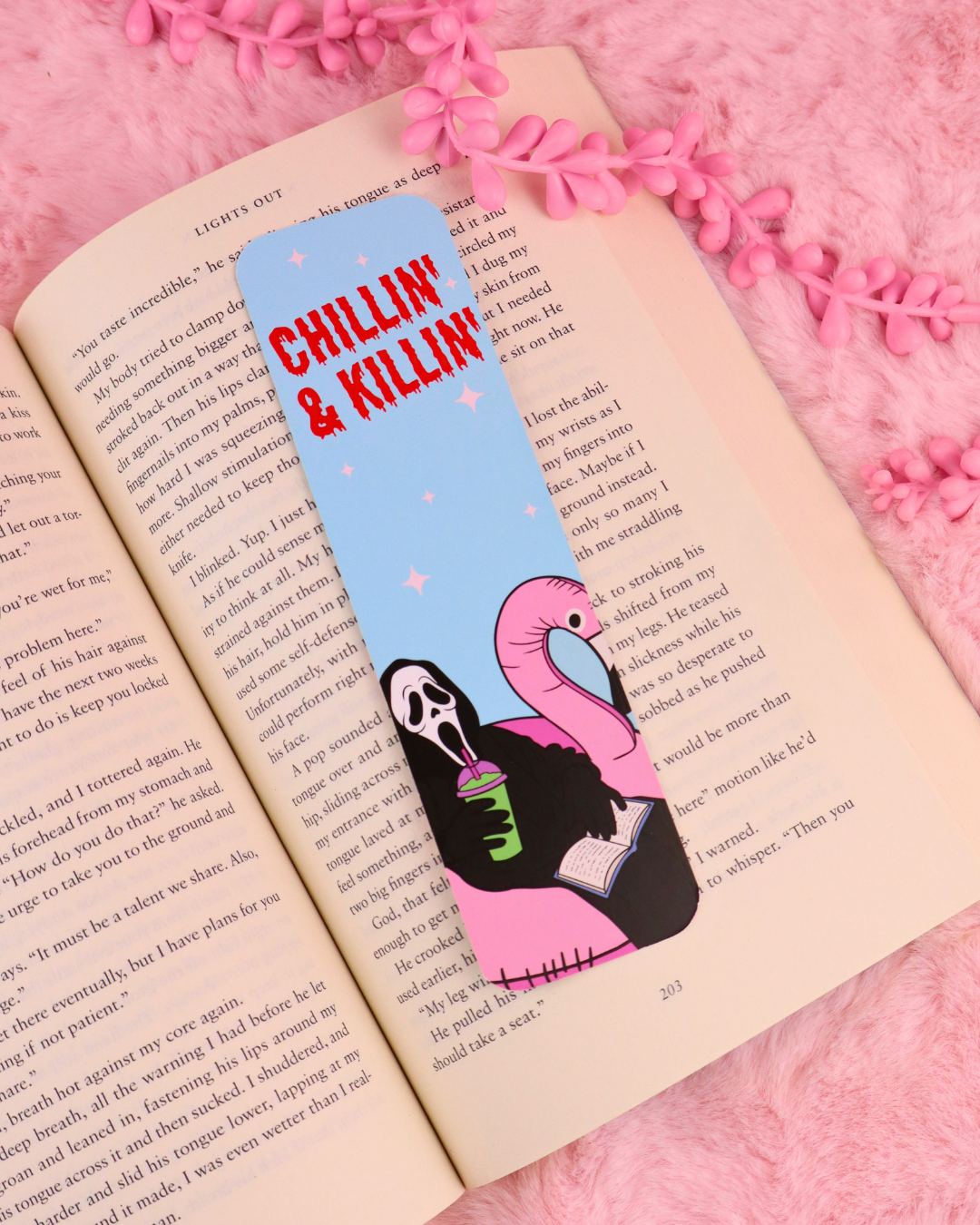 Chillin and Killin Bookmark for Spooky Readers