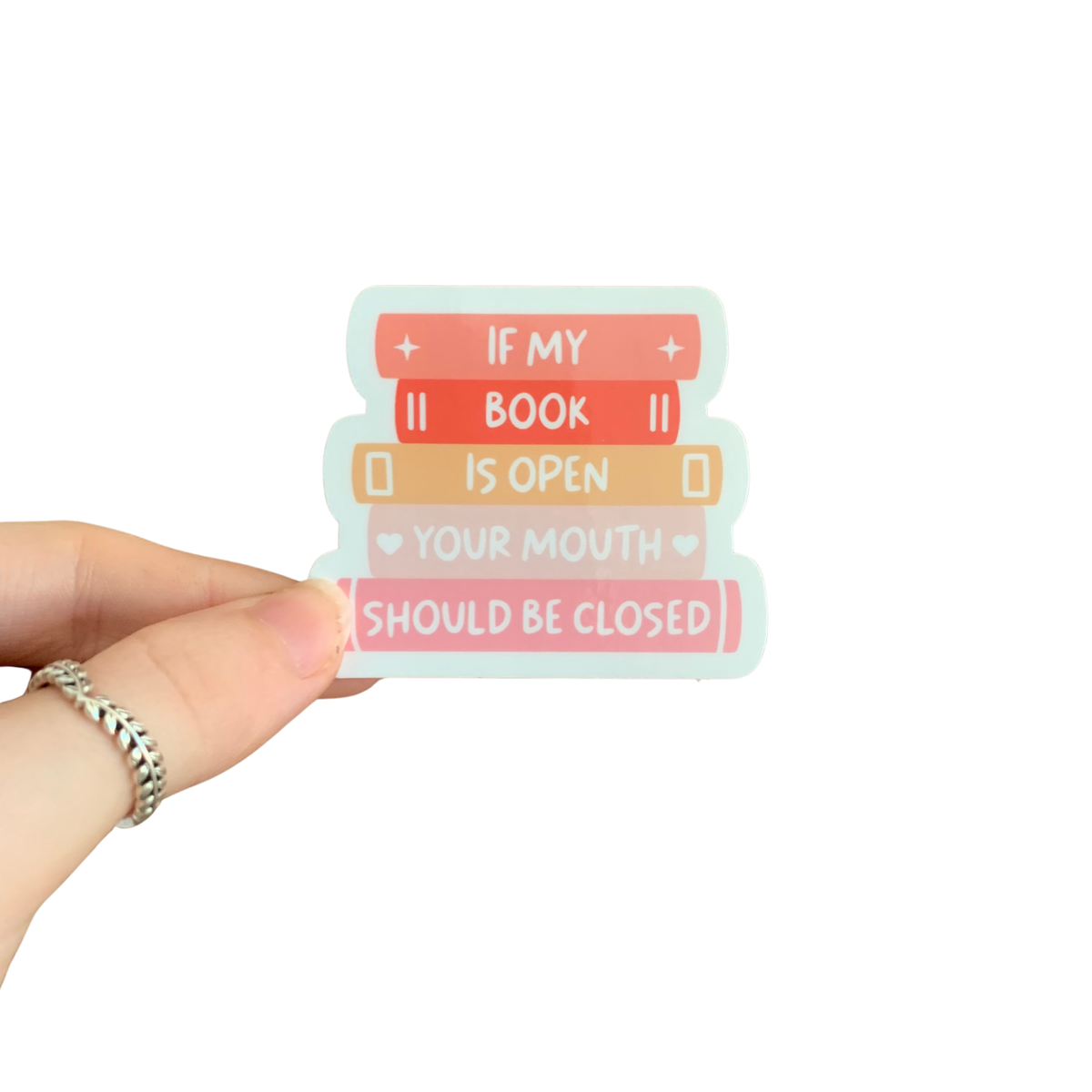 Funny Bookish Vinyl Sticker | Reading Book Lover Sticker