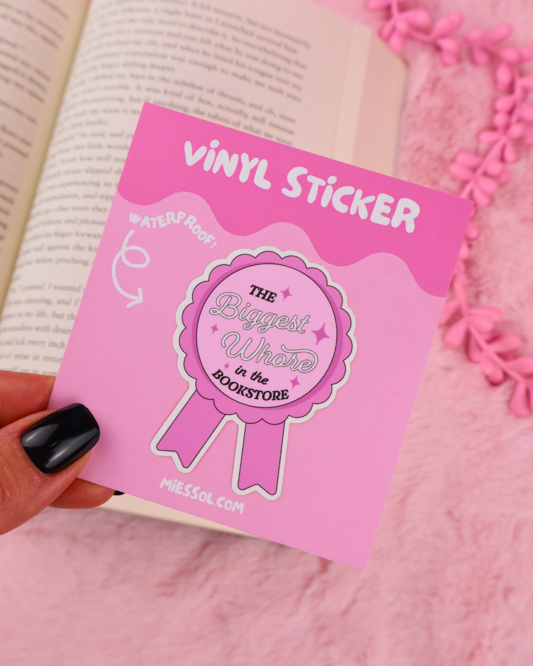 Biggest Whore in the Bookstore Vinyl Bookish Sticker