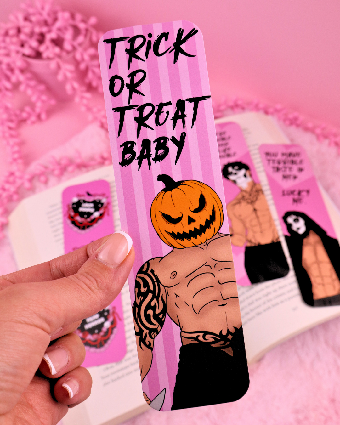 Trick or Treat Halloween Bookmark for Dark Romance Readers