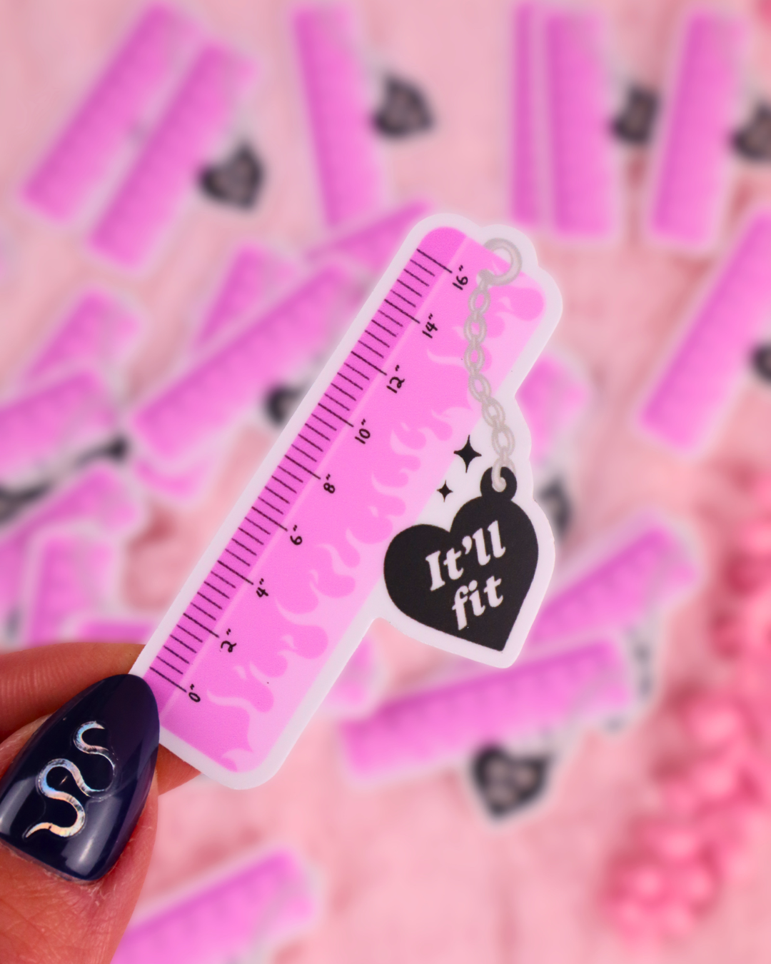 It'll Fit Vinyl Waterproof Bookish Dark Romance Sticker