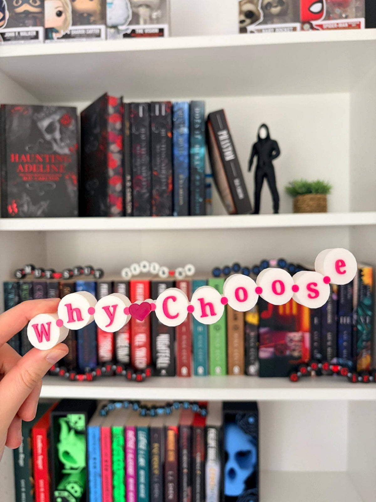 Dark Romance 3D Printed Bookshelf Decor Accessories
