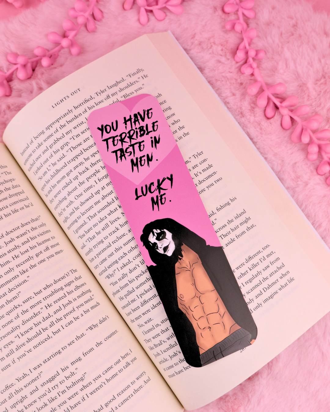 Terrible Taste in Men Bookmark for Dark Romance Readers