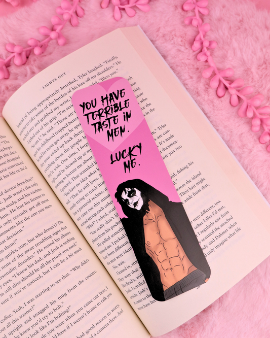 Terrible Taste in Men Bookmark for Dark Romance Readers