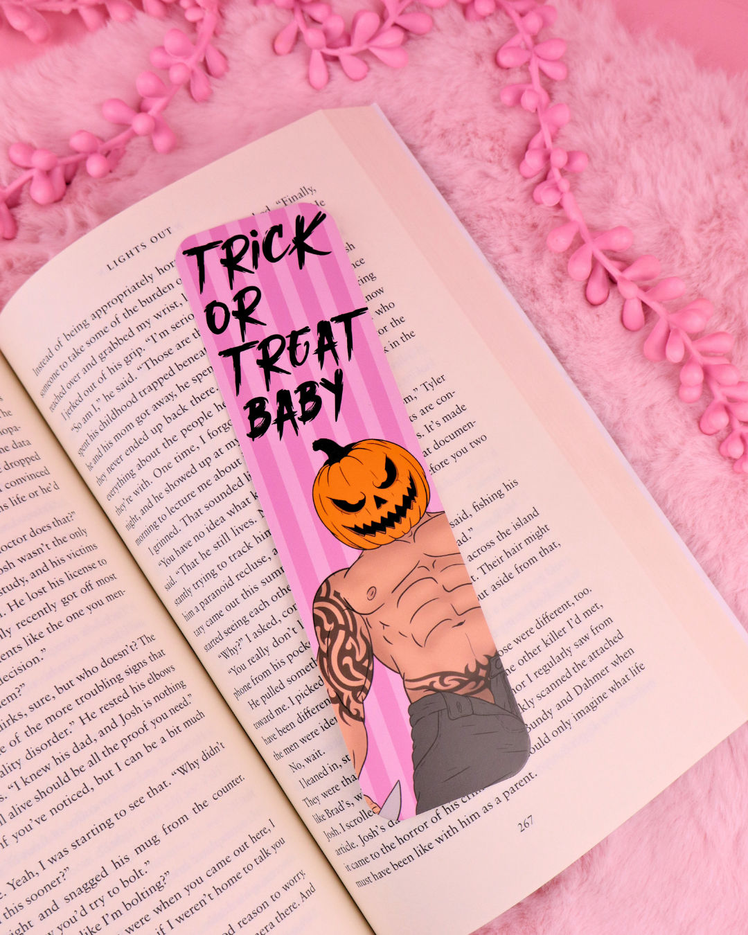 Trick or Treat Halloween Bookmark for Dark Romance Readers