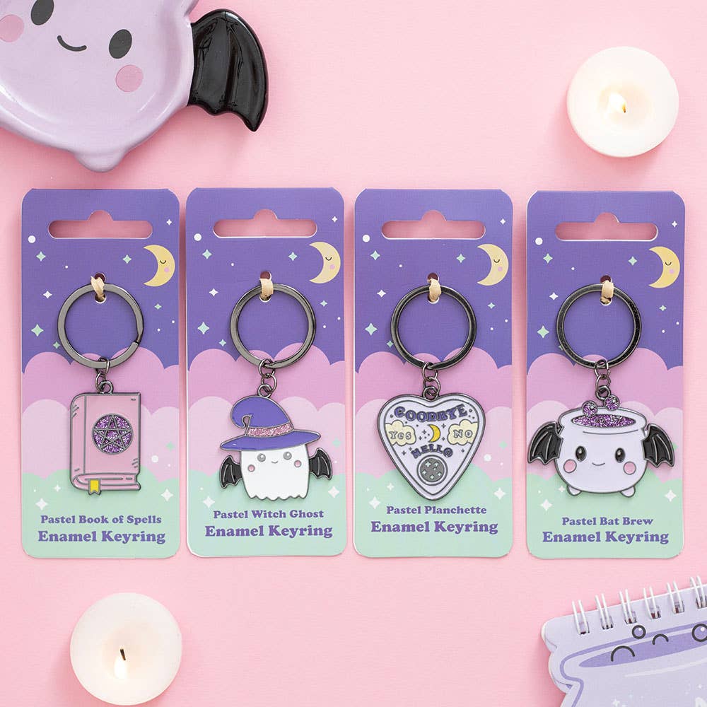 Pastel Goth Book of Spells Keyring