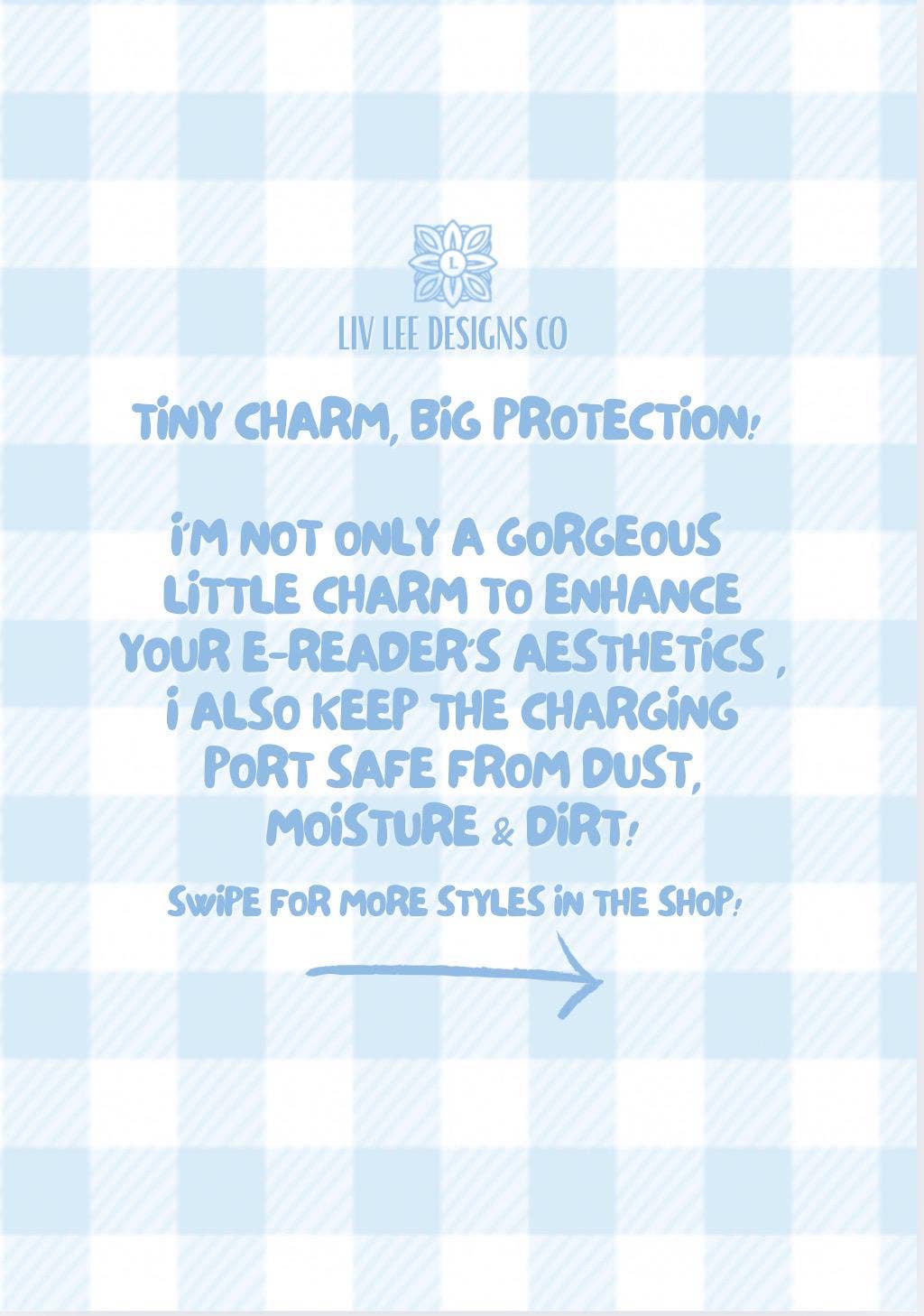 Slow Burn Lover E-Reader Charm