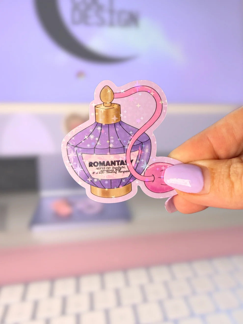 Romantasy Perfume Sparkly Sticker
