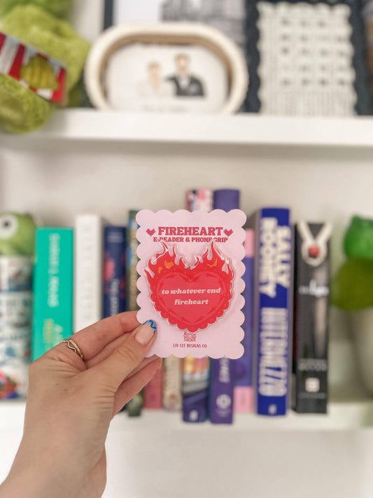 Heart on Fire Romantasy Kindle & Phone Grip