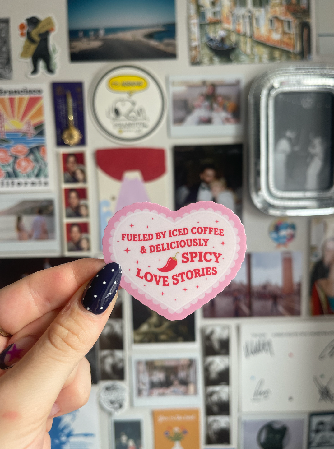 Spicy Love Stories Heart Sticker | Romance Reader Sticker