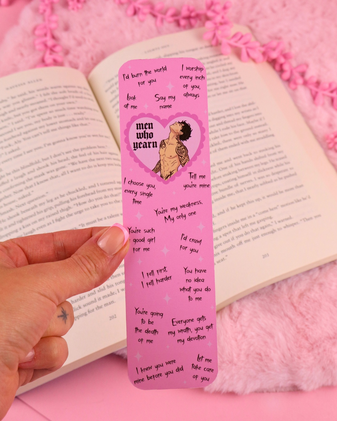 Men Who Yearn Bookmark for Spicy Romance Readers