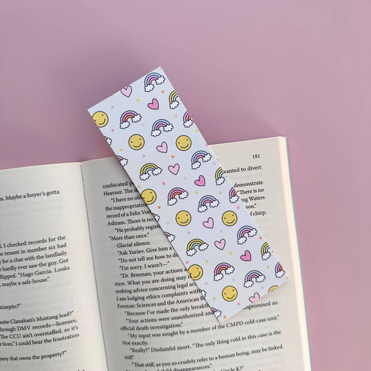 Girly Rainbow Bookmark Bookshop Gift Stationery