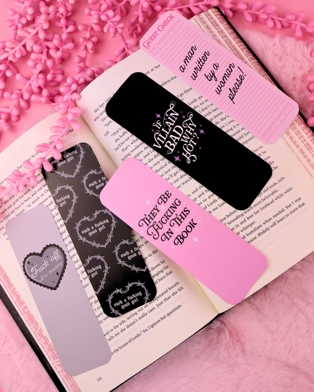 Fuck Off, I'm Reading Bookmark for Spicy Romance Readers
